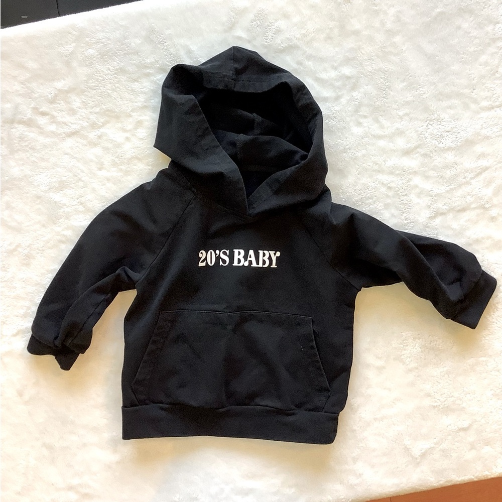 Unisex Black hoodie '20's Baby